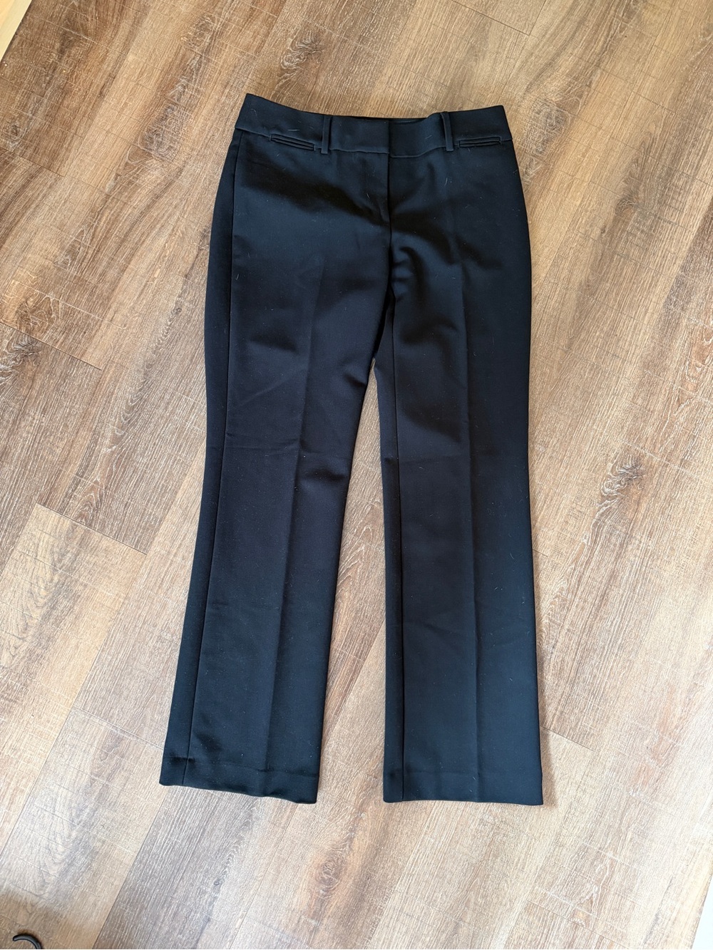LOFT Black Women's Trousers - Tailored Straight Leg